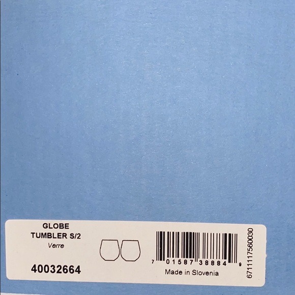 Wedgwood Globe Tumbler Glasses, Set of 2 - Picture 3 of 5